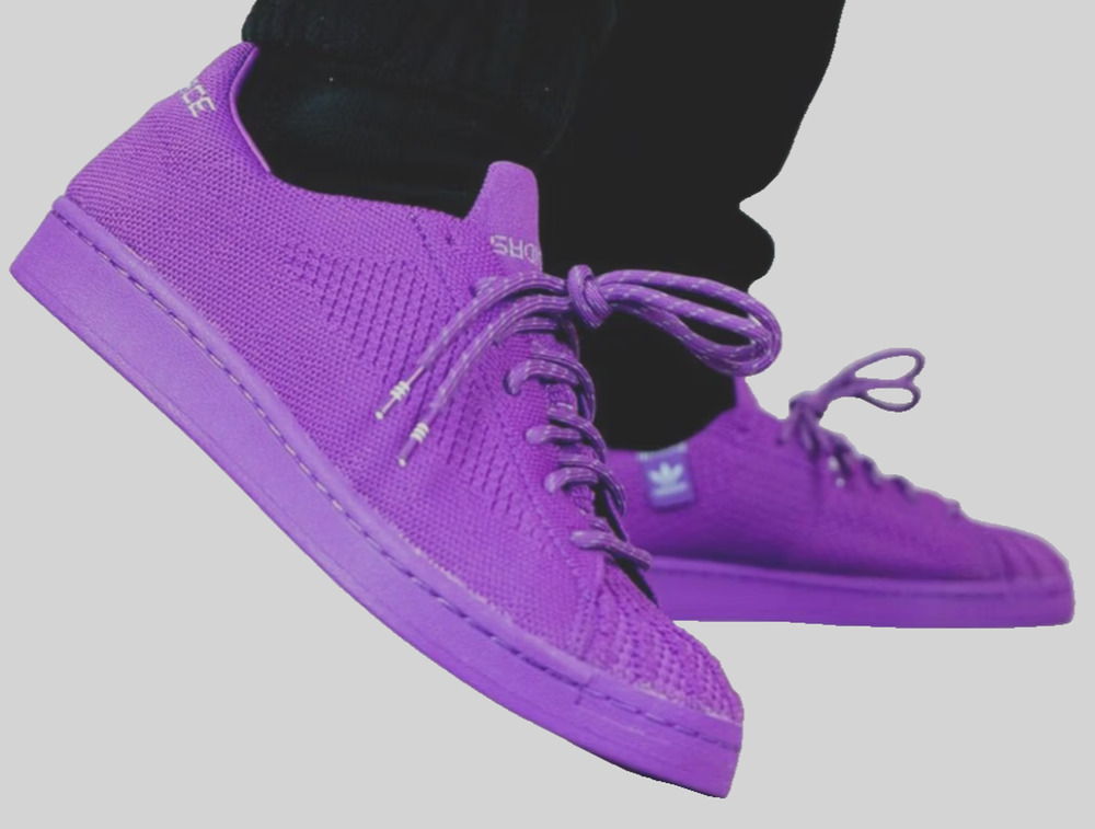 NWOB Adidas Pharrell X Craft Tonal Superstar Primeknit Purple Dopamine US 9.5